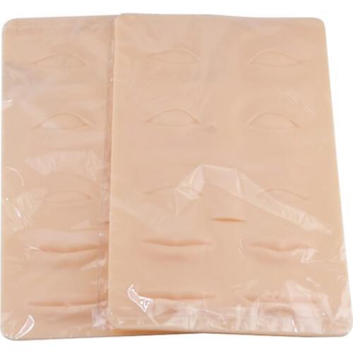 3D High Quality Silicone Training Skin 3D Silicone Tattoo Training Eyebrows Lips Eye Practice Fake Skin Permanent Makeup Blank