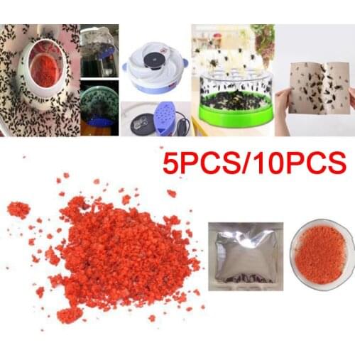 5pcs/10pcs Pest Control Trap Silver Mosquito Fly Attracting Bag Flycatcher Odorless Bait
