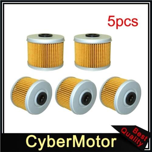 5x Oil Filter For Honda ATC250SX TRX350D TRX250X TRX300EX TRX450FE CBF250 TRX500FE TRX420FM TRX400EX TRX420FPM