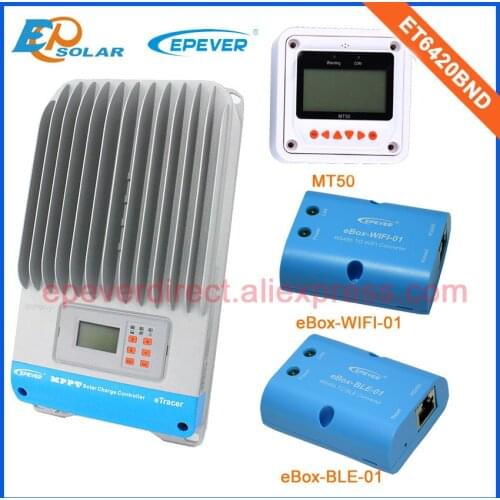Auto voltage regulators with BLE and wifi function solar power controller ET6420BND 60A 60amp 48v 36v