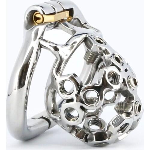 BDSM Male Stainless Steel Chastity Device Belt cock Prison Metal Cock Cage Extreme Cock Lock Restraint Ring Sex Toy for Men