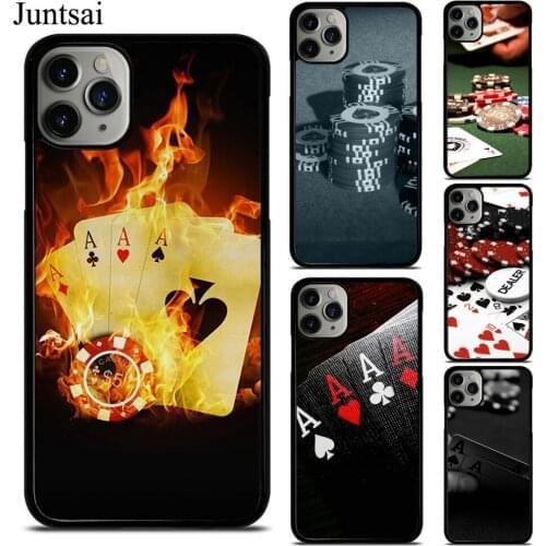 Poker Casino Art Pattern Case For iphone XR X XS 12 Mini 11 Pro Max SE 2020 6s 8 7 Plus 5S Cover