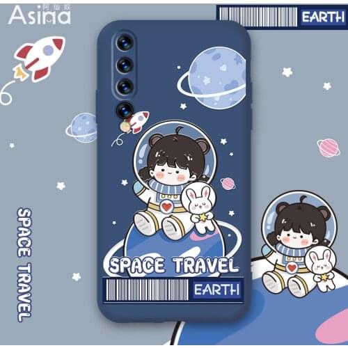 ASINA Cartoon Case For Xiaomi Redmi Note 8 9 10 Case Official Original Liquid Silicone Case For Xiaomi Mi10 11 Case Cover