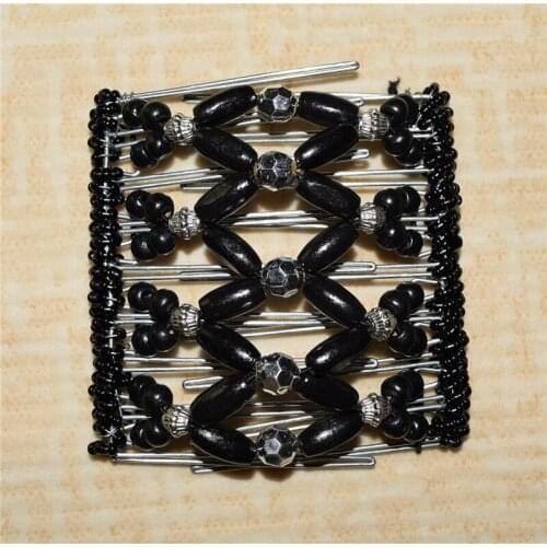 Black and silver metal comb girls women lady wedding pary best gift magic comb 10 pcs /lot