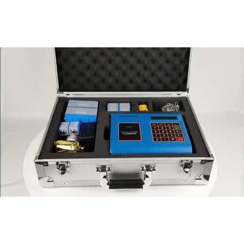 Digital RS485 sea water ultrasonic flow meter battery power handheld meters