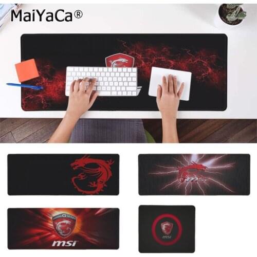 Maiyaca Personalized Cool Fashion MSI Gamer Speed Mice Retail Small Rubber Mousepad Rubber PC Computer Gaming mousepad