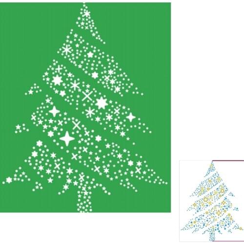 Sparkling Christmas Tree Metal Cutting Dies Stencils For DIY Decorative Embossing Handcraft Paper Cards Making Die Template 2021
