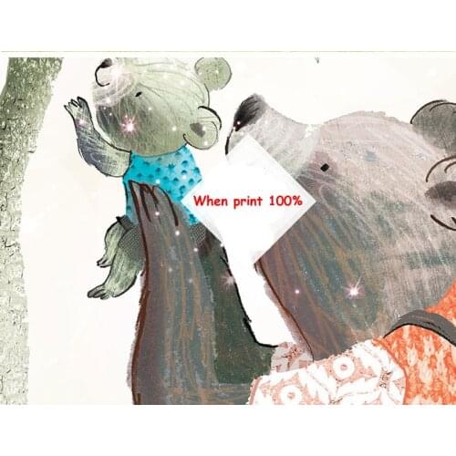 Jungle Animals The bear family Papel Mural 8d Wallpaper Mural wall stickers for kids rooms 8d Photo Mural 3D Decor Wall Decals