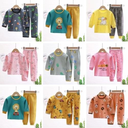 Baby Girls Clothing 2021 Long Sleeve Set Autumn Childrens Clothes Boys Tops + Pants 2pcs Casual Kids Outfits Toddler Boys Suit
