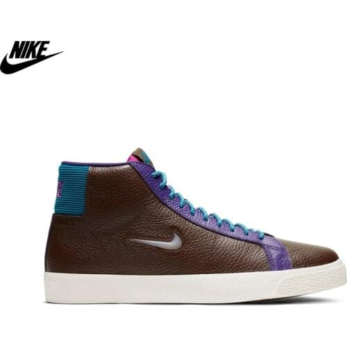 Original Nike SB Zoom Blazer Mid Men 'S Navy Blue Sports Shoes 864349-401 Nike Sneaker