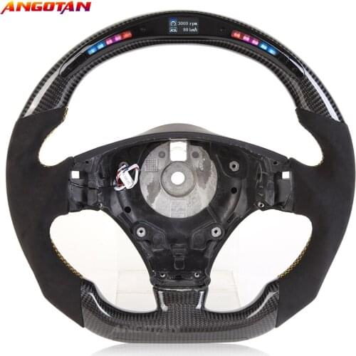 Steering Wheel Fit For Maserati LED Itlay Alcantara Carbon fibre Car Steering Wheel