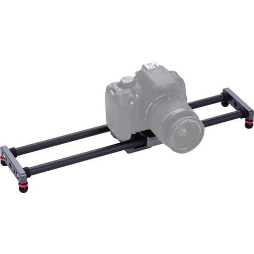 Photography Camera Slider Carbon Fiber Dolly Video Stabilizer Rail 40cm/15.7inch Compatible with Nikon Canon Sony DSLR Camera