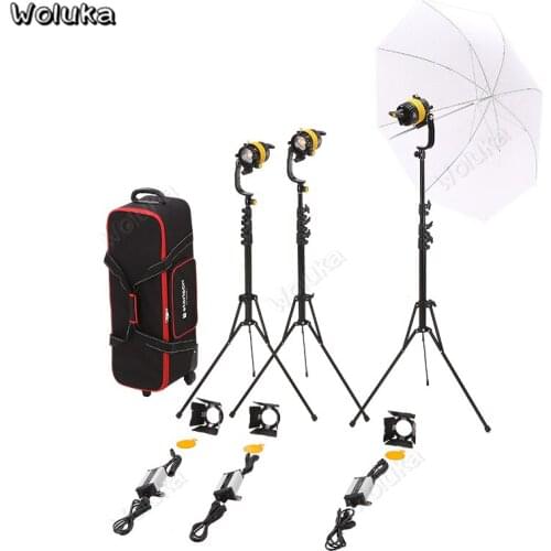 FC-500D LED Video Light kit studio Film Spotlight suit Dimming Camera Photographic Light Fill Light Three Light Set CD50 T10