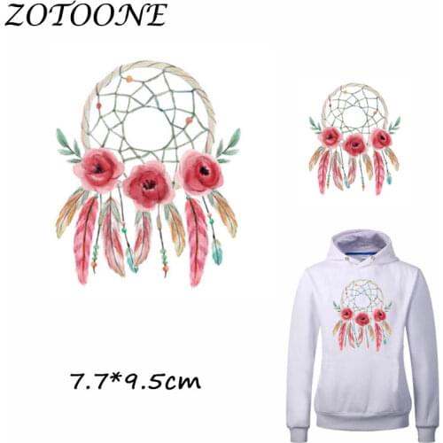 ZOTOONE Iron on Stickers Patches for Clothes Beautiful Dreamcatcher Patch DIY Accessory Heat Transfer Iron Stickers Appliques C