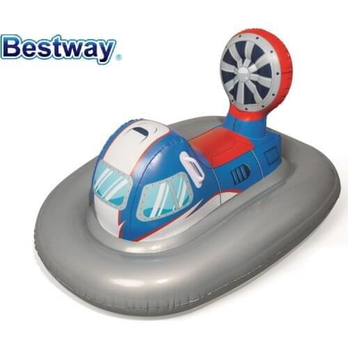 41115 Bestway 1.18m x 87.5cm Galactic Battleship Ride-on 46.5" x 34.5" Boat Rider for Kids Summer Water Float Toy