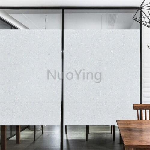 Anti-static Glass Window Stickers Pvc Sand Window Cover Film Waterproof Aluminum Foil Laser Privacy Glue-free Grinding Bathroom