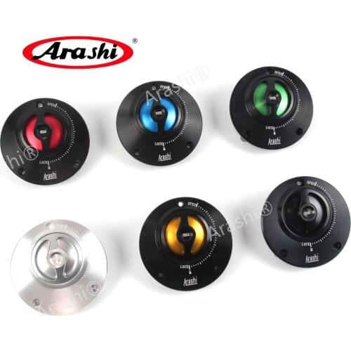 Arashi 112m Fuel Gas Tank Cap For KAWASAKI Oil Tank Cover CNC Petrol Case Motorcycle Accessories Universal