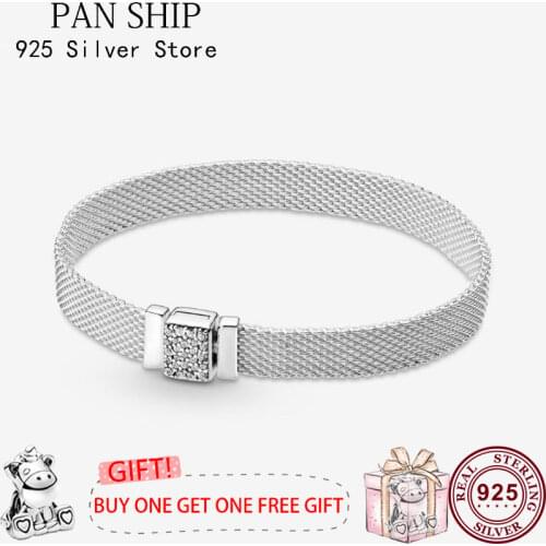 2020 New PAN Bracelet Fashion Versatile Lucky Strap 100% 925 брелок Silver For Women Wedding Party Gifts Fashion Jewelry