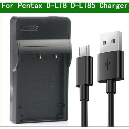 D-Li8 D-Li85 Battery Charger For Pentax Optio A10 A20 A30 A40 E65 L20 S S4 S5i WPi SVi S5z S6 S7 SV T10 T20 W10 W20 WP X S5n S4i