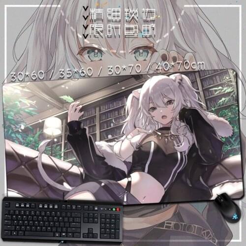 Hololive Youtuber Vtuber Anime Game Peripheral Large Size Mouse Keyboard Table Pad Shishiro Botan Nene Omaru Polka Size 30*70CM