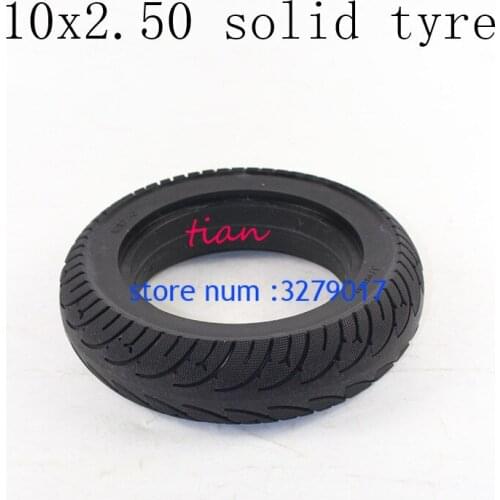 Good Quality 10x2.50 Tubeless Wheel Tyres Solid Tyre Inflation Electric Scooter Tires for 8/10 Inch Electric Scooter Accessory
