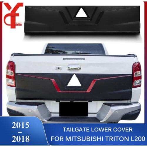 Rear Tailgate Cover For Mitsubishi l200 Triton 2015 2016 2017 2018 Accessories Outer Lid Cover For Mitsubishi L200 2016 Ycsunz