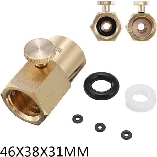 Brass CO2 Carbonator Cylinder Tank Refill Adapter Connector Filling Opening Valve Refill Connector Adapter