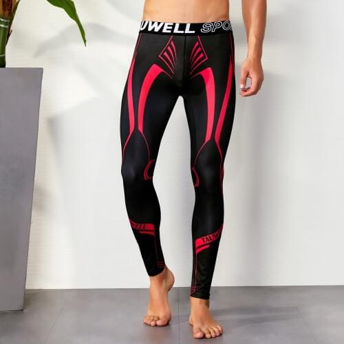 Sexy Running Tights Men Compression Pants Fitness Gay Mens Gym Sport Leggings Clothes Man Exercise Training Leggins Brand