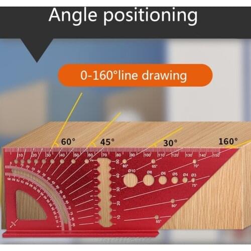 Metal Woodworking 3D Mitre Angle Measuring Ruler 0°-160° Angle Measuring Ruler for Builders Carpenters Craftsmen J09 21 Dropship