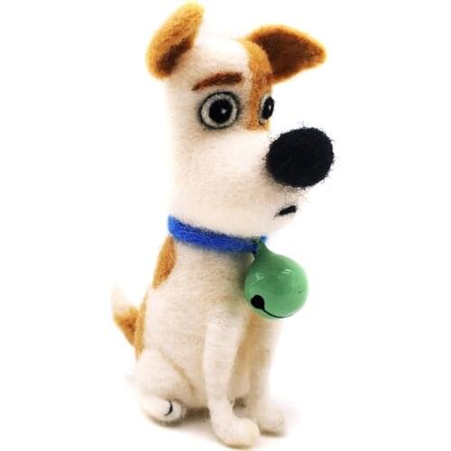 Spot Dog Needle Felting Kit for Beginner, Felting Starter Kit, Contains Enough Felting Wool and Tools, English Manual