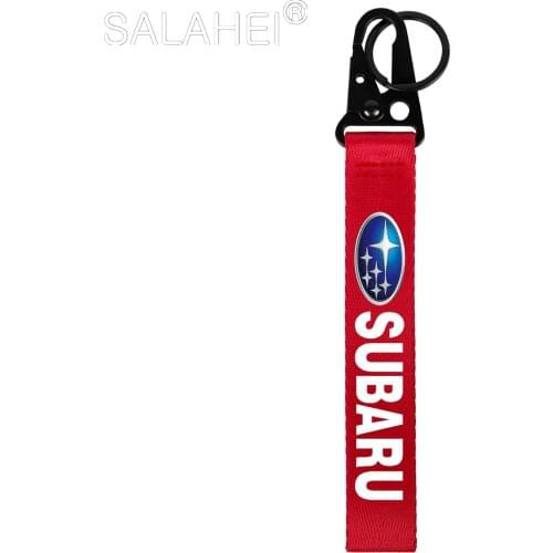 Nylon Car Key Stylish Sports Style Keychain For Subaru Legacy Forester Outback Impreza STI Emblem BRZ XV Rally WRX Accessories