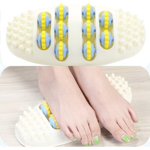 Foot Massage Device Roller Wheel Feet Massager Acupuncture Point Massage Pain Relief Relaxation Reflexology Foot Health Care