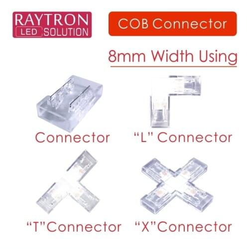 8MM COB Led Special Using Strip To Strip 90°No Welding Corner Flip-Chip Single Color Flexible Strip Link Connector Accessories