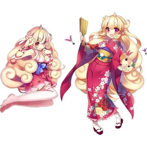 Three Ratels CA52 YOKAI WIKI Waterproof Game stickers for car hood laptop gift Motocycle Little witch Anime decals