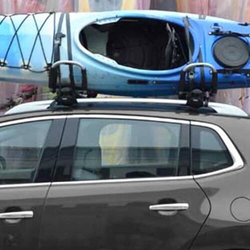 Universal Folding Kayak Rack Car Roof Rack Canoe Aluminum Alloy Boat Roof Top Mount Carrier For Car SUV Car Boat Accessories