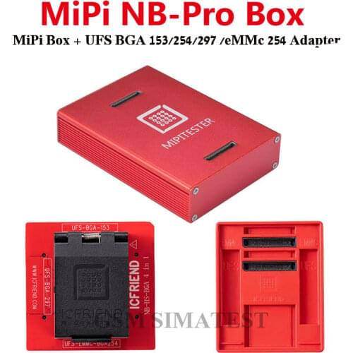 100% Original MOORC MIPITESTER / MiPi Box Pro Max High Speed UFS BGA / eMMC BGA 153/254 Programmer