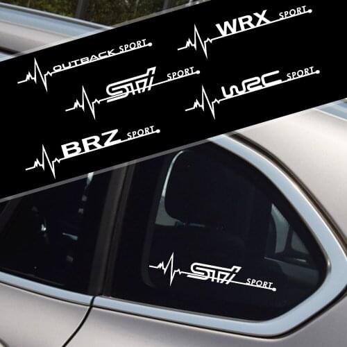 2PCS New Car Side Windows Decoration Stickers For Subaru Forester XV Outback Ascent Legacy Impreza WRX STI BRZ WRC Accessories