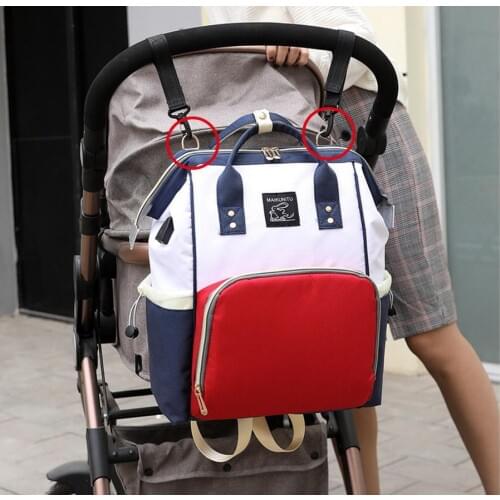 20pcs USB Mummy Maternity Nappy Bag Brand Large Capacity Baby Bag Travel Backpack Designer Nursing Bag for Baby Care