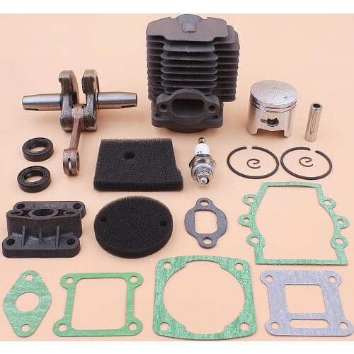 40mm Cylinder Crankshaft Piston Kit For Robin NB411 EC04 CG411 Intake Manifold Oil Seal Gasket Spark Plug Set