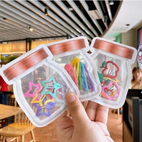 6pcs/lot New fashion girl five-pointed star water drop fruit hairpin childrens sweet hairpin fashion hair accessories