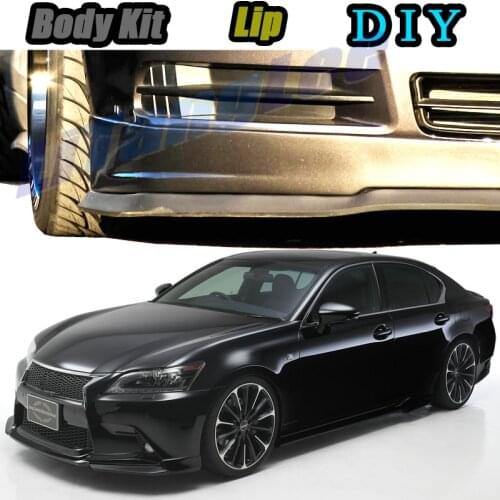 Car Bumper Lip Front Spoiler Skirt Deflector For Lexus GS 250 300 350 400 430 450h For TOYOTA Aristo Modifi Body Kit Hella Flush