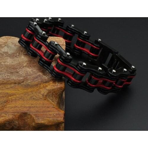 Bicycle/Motorcycle Link Chain Bracelet for Men 316L Stainless Steel Biker Bracelets Bangles Punk Mens Jewelry Gift 2020