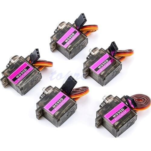 20 PCS MG90D Digital 9g Micro Servo Motor Metal Gear High Torque Bearing Upgraded MG90S For RC Helicopter RC Airplane 450