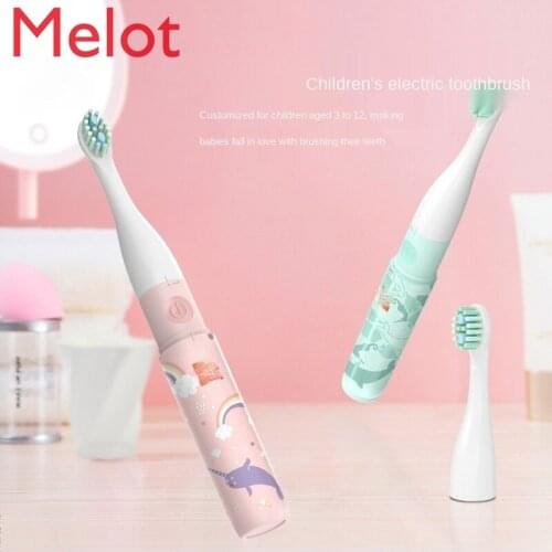 Baby Boys and Girls Electric Toothbrush Fully Washable Soft Bristle Children Sonic Smart Toothbrush