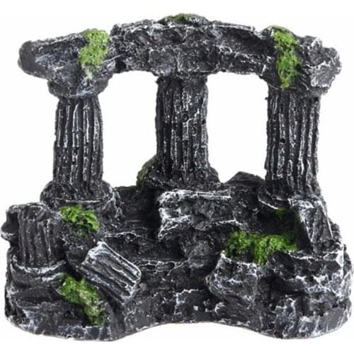 Artificial Fish Tank Decoration Roman Column Relics Fish Tank Decoration Aquarium Ancient Ruins Column Decoration
