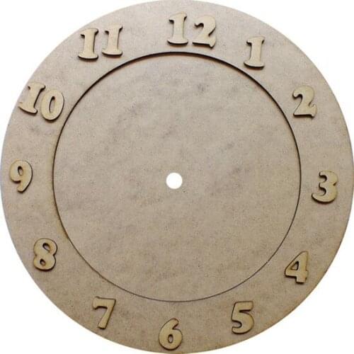 S3 Round Clock Wooden Object paintable decorative objects декоративные предметы под роспись