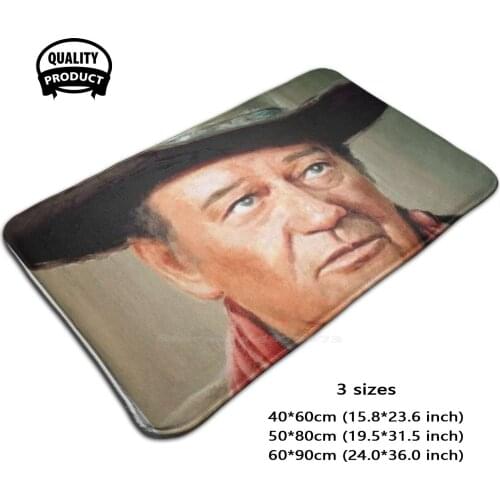 John Wayne 1 Soft Foot Pad Room Goods Rug Carpet John Wayne The Movie Star Actor Film Maker Celebrity Famous Cowboy Hollywood