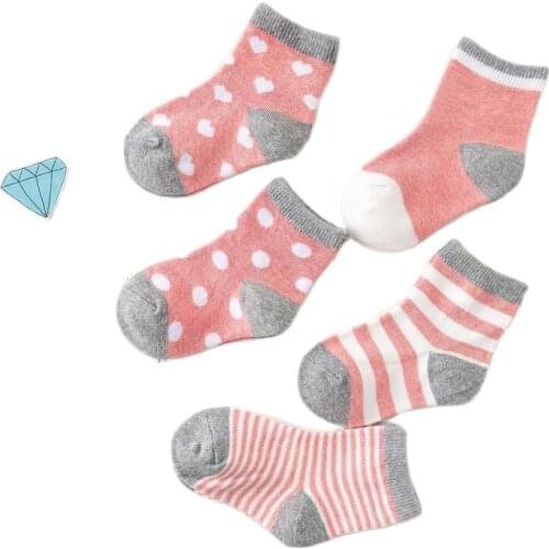 5/6pair/lot Free shipping Non-Skid Baby Shoe Socks Girl, Boy, 0-12months
