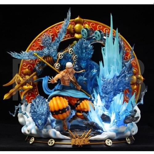 ONE PIECE GK Statue F3-Studio Enel God Of Thunder 60CM Resin Action Figure Collection Model Toys F58