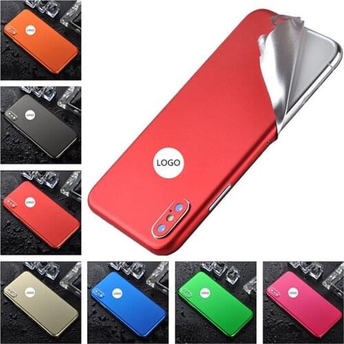 Pure Color Ice Film Full Wrap Skin Back Cover Sticker For iPhone 11 Pro X XR XS Max 6 6S 7 8 Plus Protective Paster Rear Film